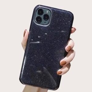 iPhone 11 black glitter case